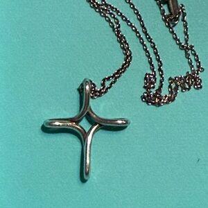 Tiffany & Co. Silver Infinity Cross Necklace